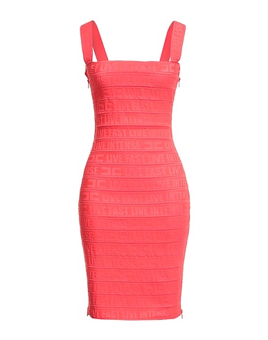 ELISABETTA FRANCHI Elegant dress Coral 85% Polyester, 15% Elastane