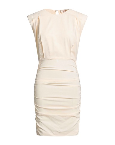 JUCCA Midi dress Cream 95% Viscose, 5% Elastane