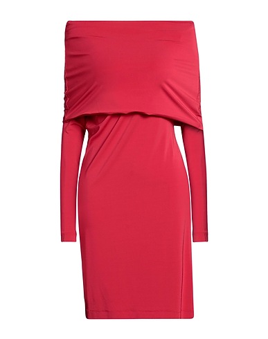 ALBERTA FERRETTI Sheath dress Red 92% Viscose, 8% Elastane