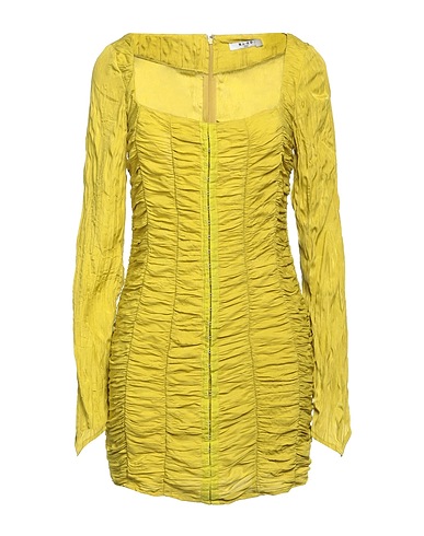 NA-KD Sheath dress Lime green 65% Viscose, 35% Polyester