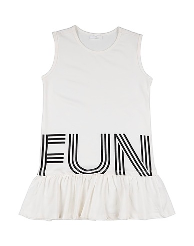 FUN & FUN Dress Off white 100% Cotton