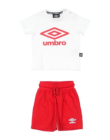 UMBRO Completo Baby  Rosso 100% Cotone