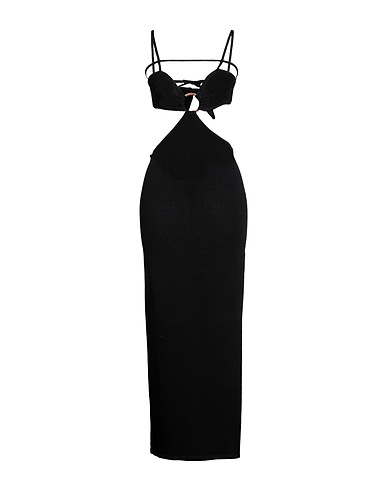 NA-KD Langes Kleid Schwarz 50% Acryl, 50% Polyester