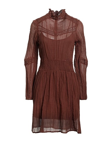 GUESS Short dress Brown 100% Cotton
