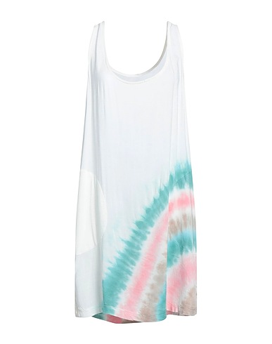 ELECTRIC & ROSE Short dress White 97% Rayon, 3% Elastane