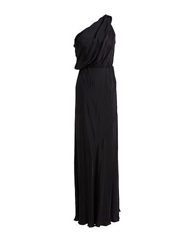 PINKO UNIQUENESS Long dress Black 57% Viscose, 43% Cupro