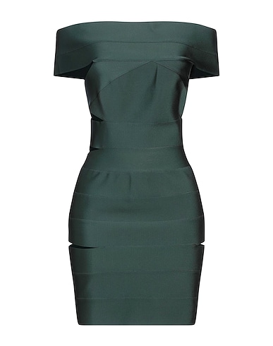 ALEXANDRE VAUTHIER Tubino Verde scuro 80% Viscosa, 18% Poliammide, 2% Elastan