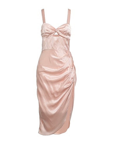 AMANDA UPRICHARD Midi dress Blush 100% Silk, Polyester