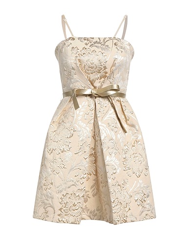 RINASCIMENTO Short dress Beige 100% Polyester