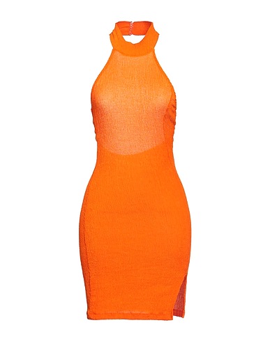 NA-KD Sheath dress Orange 97% Polyester, 3% Elastane