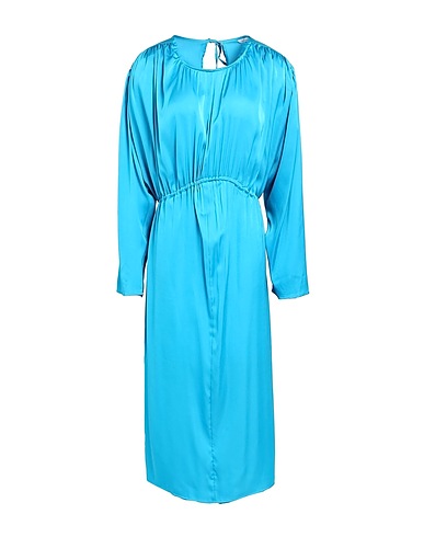 TOPSHOP Midi dress Azure 97% Polyester, 3% Elastane