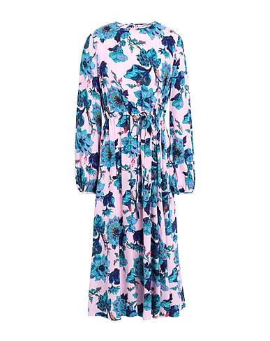 DIANE VON FURSTENBERG Midi dress Light pink 66% Viscose, 34% Silk