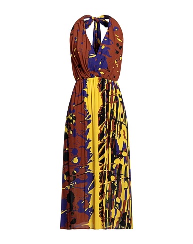 MANILA GRACE Long dress MARRONE 100% Viscose