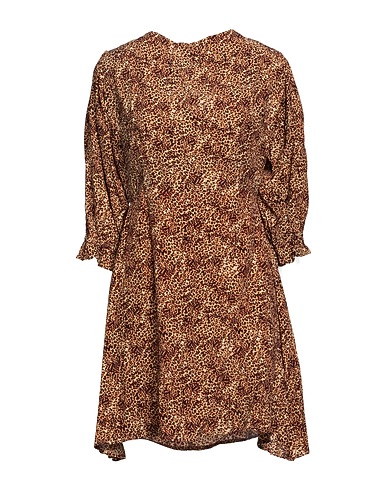 FAITHFULL Short dress Beige 100% Rayon