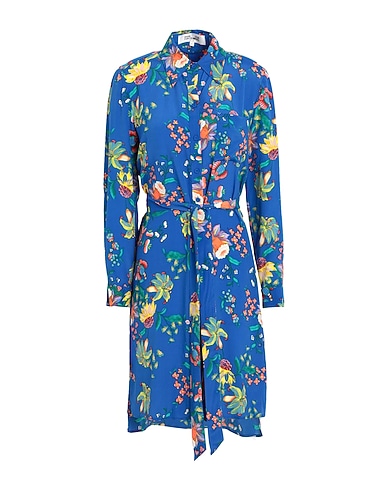DIANE VON FURSTENBERG Hemdkleid Blau 66% Viskose, 34% Seide
