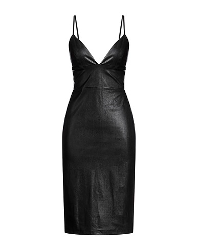 AMANDA UPRICHARD Midi dress Black 55% Viscose, 45% Polyurethane