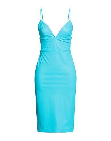 AMANDA UPRICHARD Midi dress Azure 55% Viscose, 45% Polyurethane