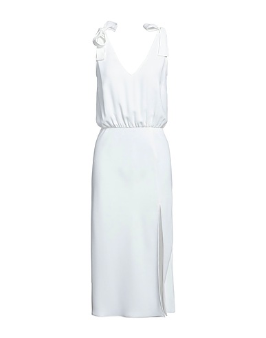 AMANDA UPRICHARD Midi-Kleid Weiß 100% Polyester