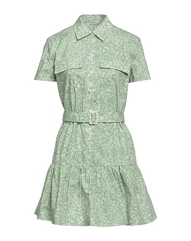 AMANDA UPRICHARD Shirt dress Green 100% Cotton