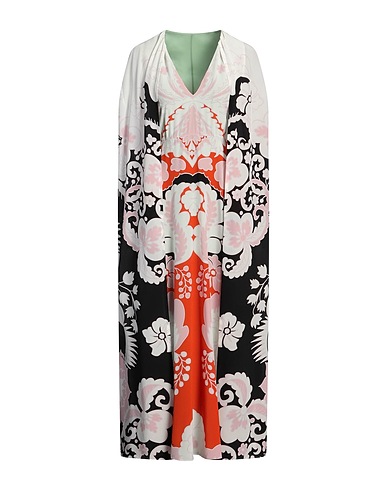 VALENTINO GARAVANI Midi dress Orange 100% Silk