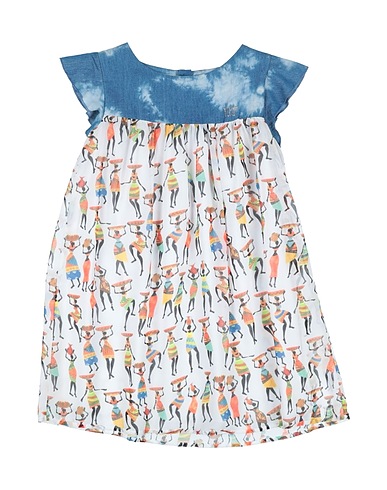VDP VIA DELLE PERLE Dress COLLECTION White 65% Cotton, 35% Elastane