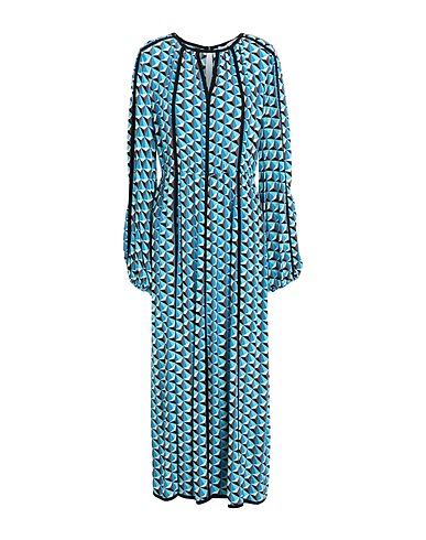 DIANE VON FURSTENBERG Long dress Turquoise 100% Viscose