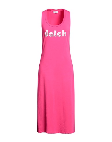 DATCH Midi dress Fuchsia 94% Cotton, 6% Elastane