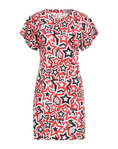 GAëLLE Paris Short dress Red 97% Cotton, 3% Elastane