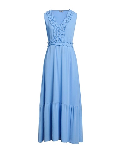 LIU •JO Long dress Pastel blue 100% Polyester