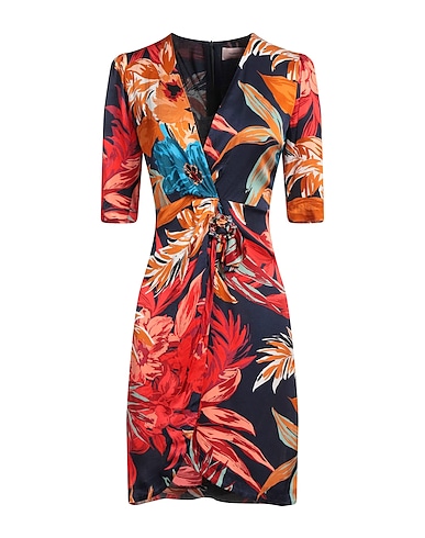 TWENTY EASY by KAOS Vestido cruzado Rojo tomate 100% Viscosa