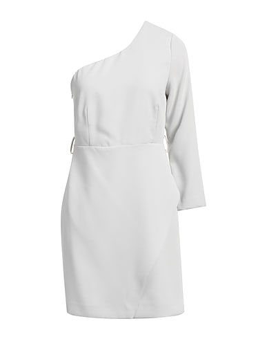 EMMA & GAIA One-shoulder dress Light grey 100% Polyester