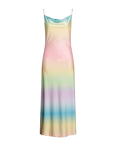 NO SECRETS Long dress Pastel yellow 95% Polyester, 5% Elastane