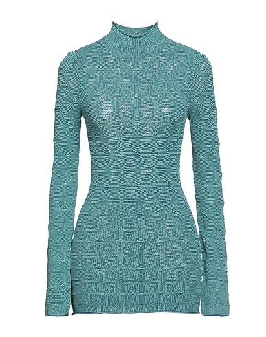 NOMIA Polo neck Turquoise 83% Viscose, 17% Elastane