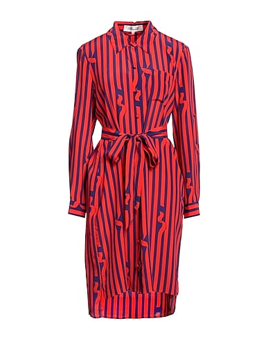 DIANE VON FURSTENBERG Midi dress Red 66% Viscose, 34% Silk