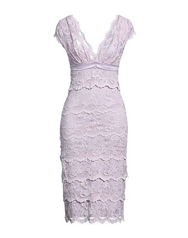OLVI'S Midi dress Lilac 59% Polyamide, 29% Viscose, 12% Elastane