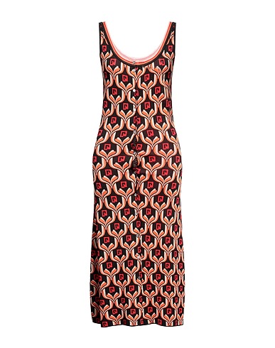 RABANNE Midi dress Orange 100% Viscose