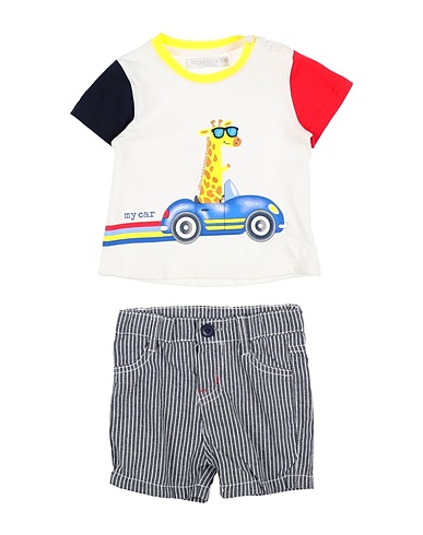 BOYZONE Babykleidung-Set  Weiß 95% Baumwolle, 5% Elastan
