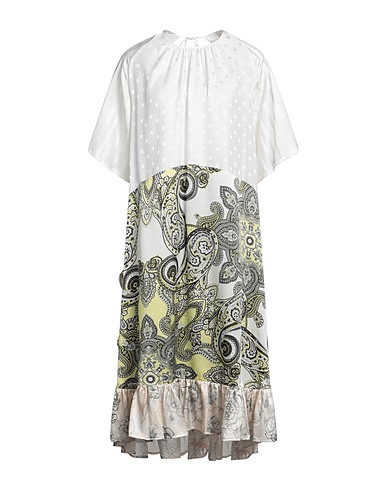 SEMICOUTURE Midi dress Ivory 100% Silk