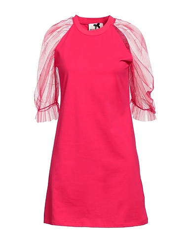 NO SECRETS Short dress Fuchsia 100% Cotton, Polyester