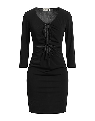 HAVEONE Sheath dress Black 95% Polyester, 5% Elastane