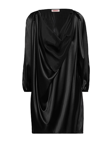 KONTATTO Short dress Black 97% Polyester, 3% Elastane