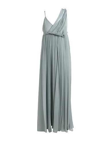 ERIKA CAVALLINI Long dress Sage green 100% Silk
