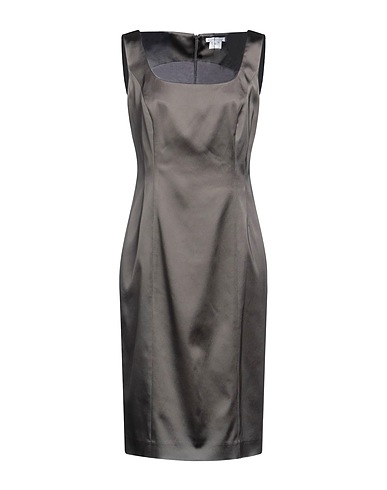 MANTOVANI Midi dress Charcoal 75% Acetate, 22% Polyamide, 3% Elastane