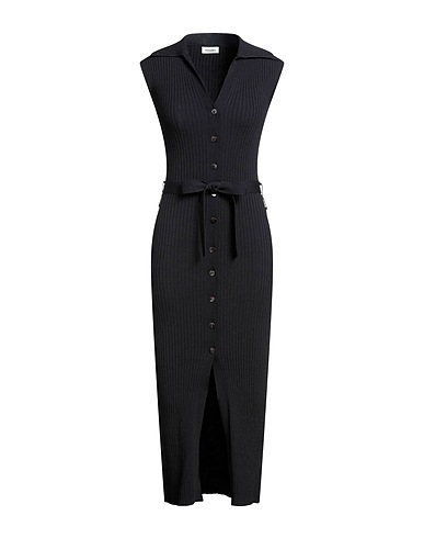NANUSHKA Midi dress Black 52% Viscose, 46% Polyamide, 2% Elastane