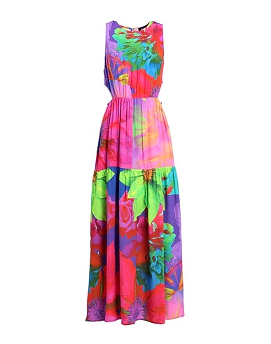 DESIGUAL Long dress Fuchsia 100% Viscose