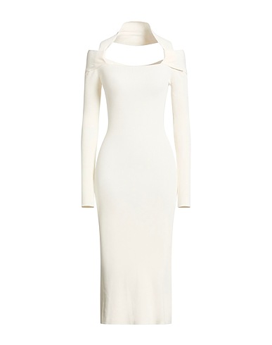 COPERNI Midi dress Ivory 87% Viscose, 13% Elastane