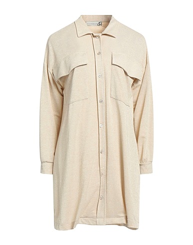 HAVEONE Vestito chemisier Sabbia 65% Viscosa, 18% Metallo, 12% Poliammide, 5% Elastan
