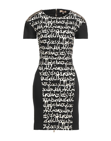 MARANI JEANS Kurzes Kleid Schwarz 57% Viskose, 23% Polyamid, 10% Wolle, 10% Elastan