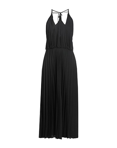 SANDRO Long dress Black 100% Polyester