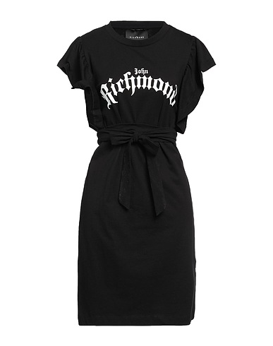 JOHN RICHMOND Kurzes Kleid Schwarz 100% Baumwolle